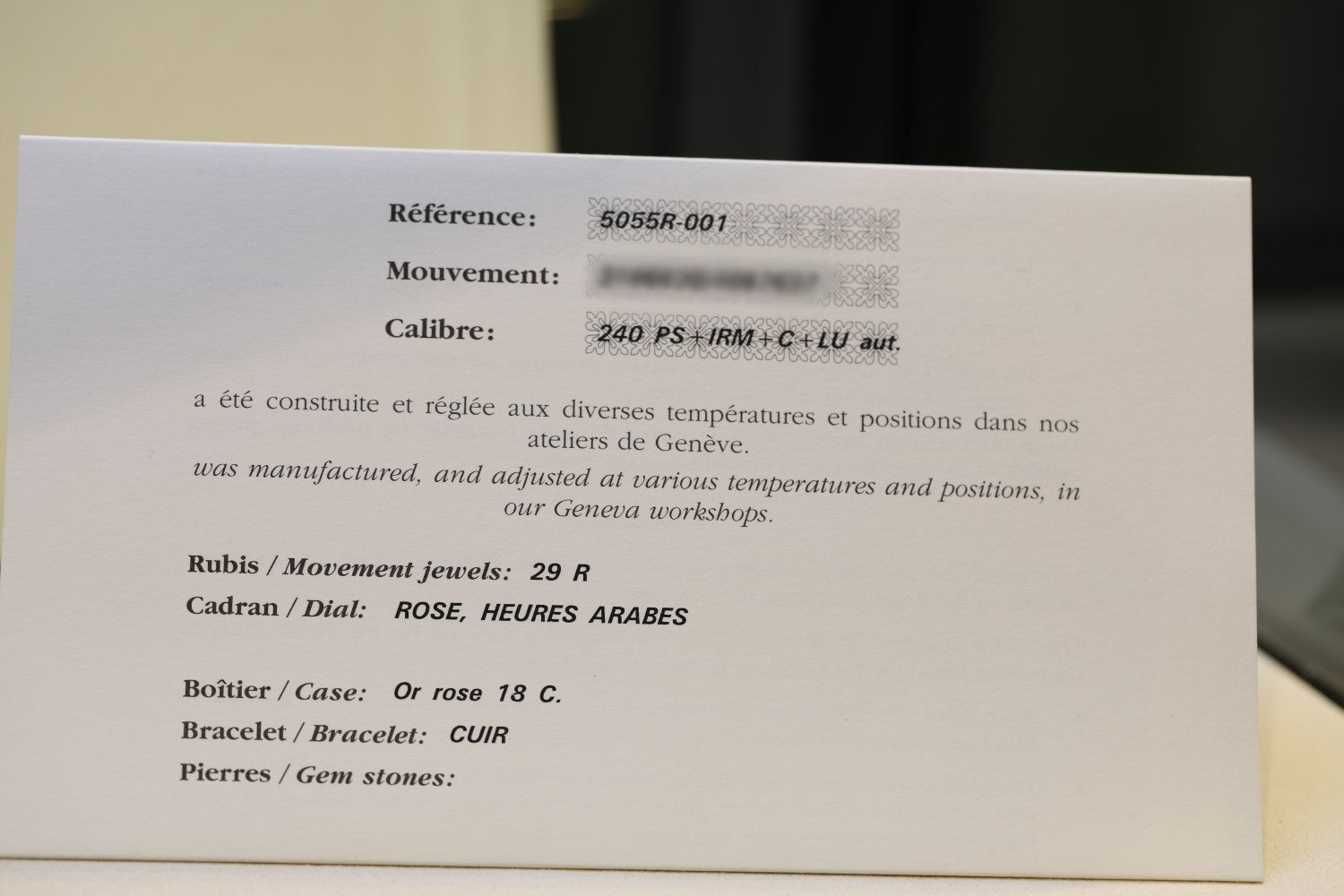 Patek Philippe Complications Moon Phase 5055r-001 9DU2H8 - Beverly Hills Watch Company