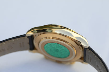 Rolex Daytona 40mm Yellow Gold White Dial Arabic 116518 122ZHT - Beverly Hills Watch Company