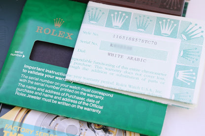 Rolex Daytona 40mm Yellow Gold White Dial Arabic 116518 122ZHT - Beverly Hills Watch Company