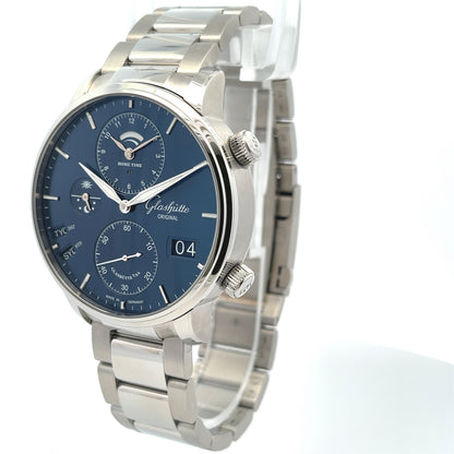 Glashutte Original Senator Cosmopolite Midnight Blue Dial 1-89-02-05-02-70 - Beverly Hills Watch Store