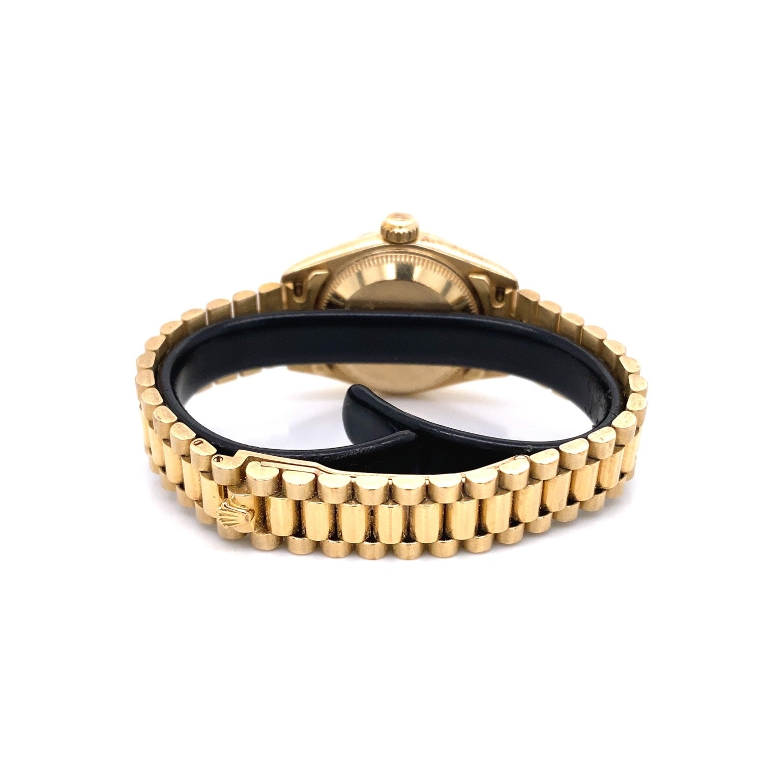 Rolex Datejust 26mm Yellow Gold President White Dial 69178 - Beverly Hills Watch Company