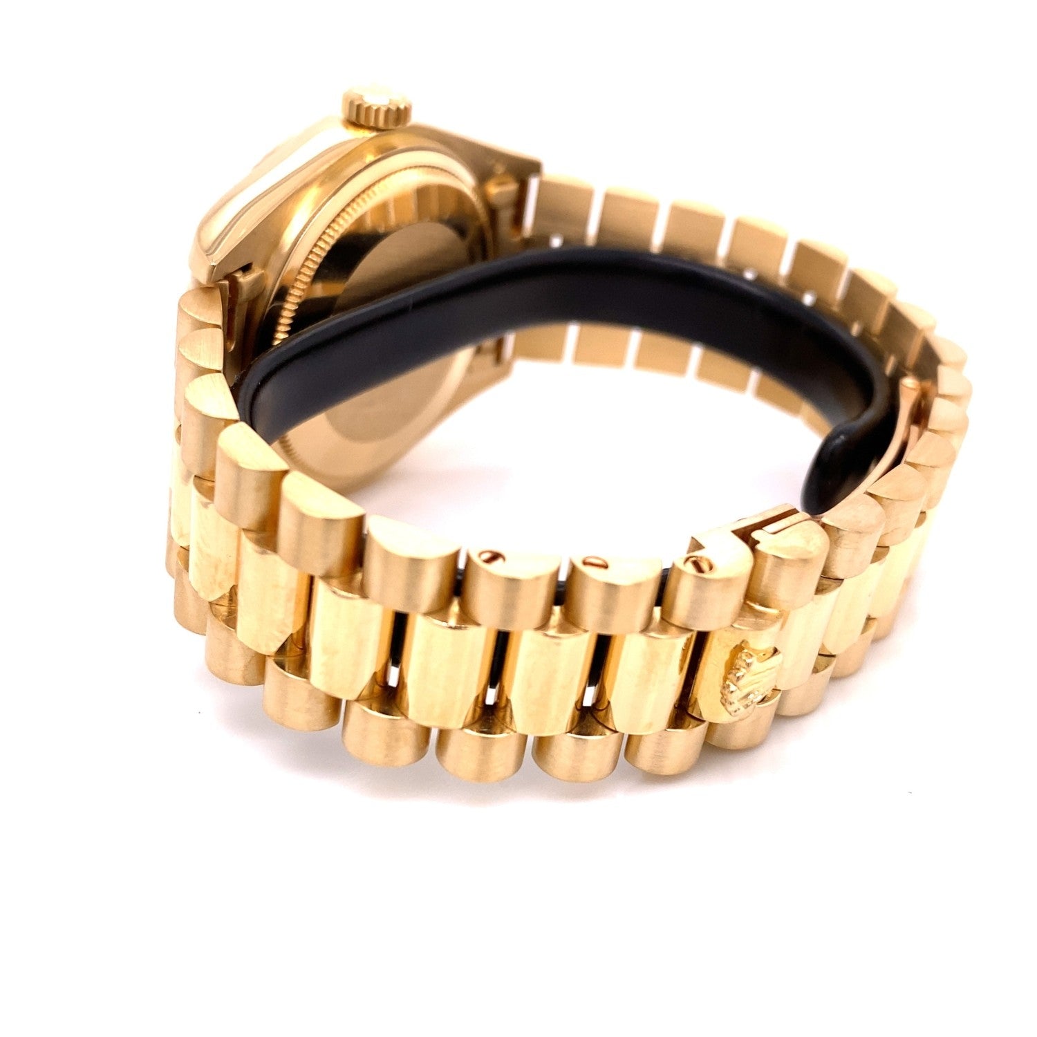 Rolex Day-Date President 18k Yellow Gold 36mm Wood Dial 18038 9QCEJ4 - Beverly Hills Watch Company