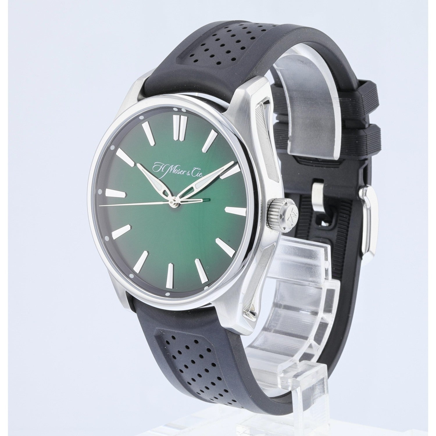 H.Moser & Cie Pioneer Centre Seconds Green Dial 3200-1202 - Beverly Hills Watch Company