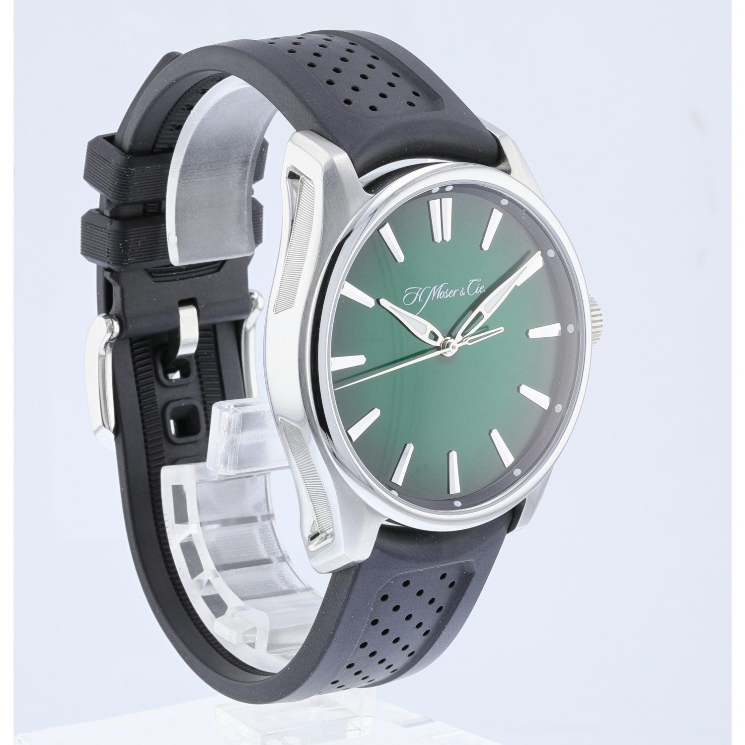 H.Moser & Cie Pioneer Centre Seconds Green Dial 3200-1202 - Beverly Hills Watch Company