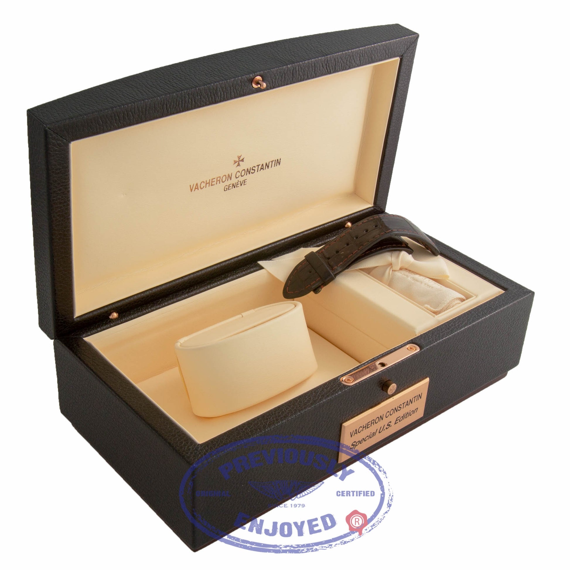 Vacheron Constantin Overseas Special US Limited Edition Stainless Steel 43MM Chronograph Black Dial 49150/000/A-9337 9R8294 - Beverly Hills Watch Company Watch Store