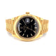 Rolex Day-Date President 40MM Yellow Gold Fluted Bezel Black Motif Dial 228238 - Beverly Hills Watch Company