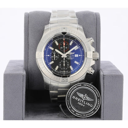 Breitling Super Avenger 48mm Chronograph Black Dial A13375101B1A1