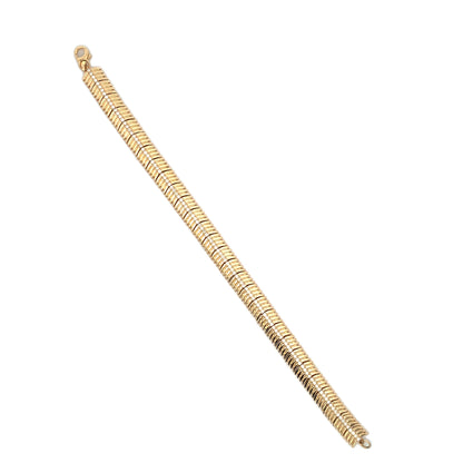 Feather Like 14k Yellow Gold Diamond Bracelet