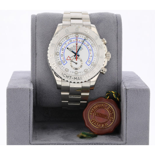 Rolex Yachtmaster II White Gold 44mm Platinum Bezel 116689