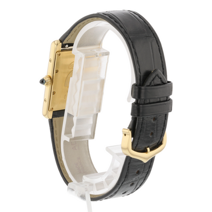 Cartier Tank Louis Yellow Gold Black Lacquer CRWGTA0091