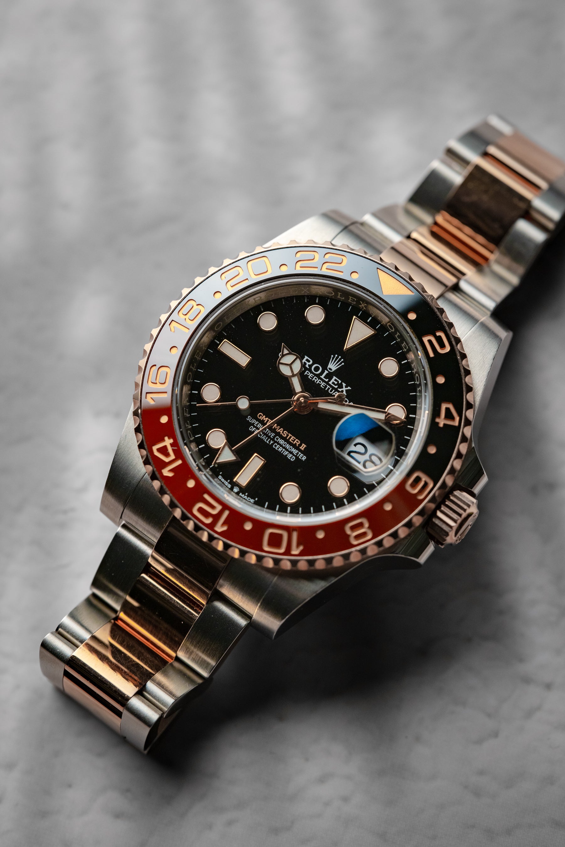 Rolex GMT Master II oot Beer Everose and Stainless 126711CHNR