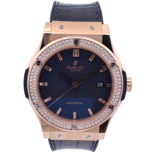 Hublot Classic Fusion 42mm King Gold Diamond Bezel 542.OX.1180.LR.1104