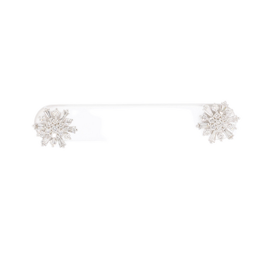 Starburst 18k Yellow Gold with Natural diamond Stud earrings