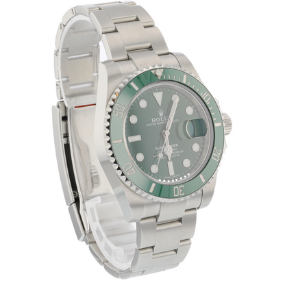 Rolex Submariner Stainless Steel Green Ceramic Bezel and Dial Hulk 116610LV