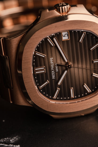 Patek Philippe Nautilus Rose Gold Brown Dial 5711/1R-001