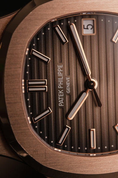 Patek Philippe Nautilus Rose Gold Brown Dial 5711/1R-001