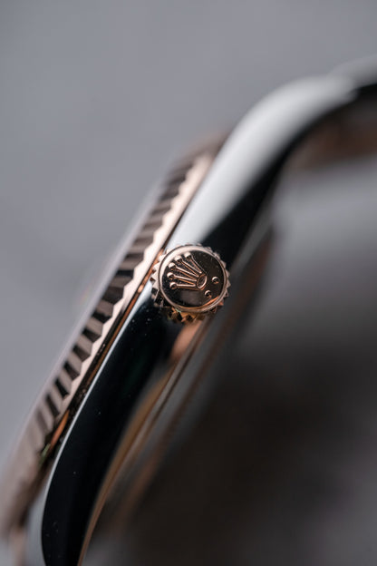 Rolex Datejust 41mm Everose and Stainless Steel Wimbledon Oyster 126331