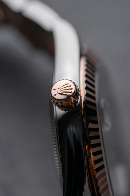 Rolex Datejust 41mm Everose and Stainless Steel Wimbledon Oyster 126331