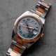 Rolex Datejust 41mm Everose and Stainless Steel Wimbledon Oyster 126331