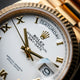 Rolex Day-Date 36mm Yellow Gold President White Dial Gold Roman 128238