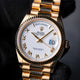 Rolex Day-Date 36mm Yellow Gold President White Dial Gold Roman 128238