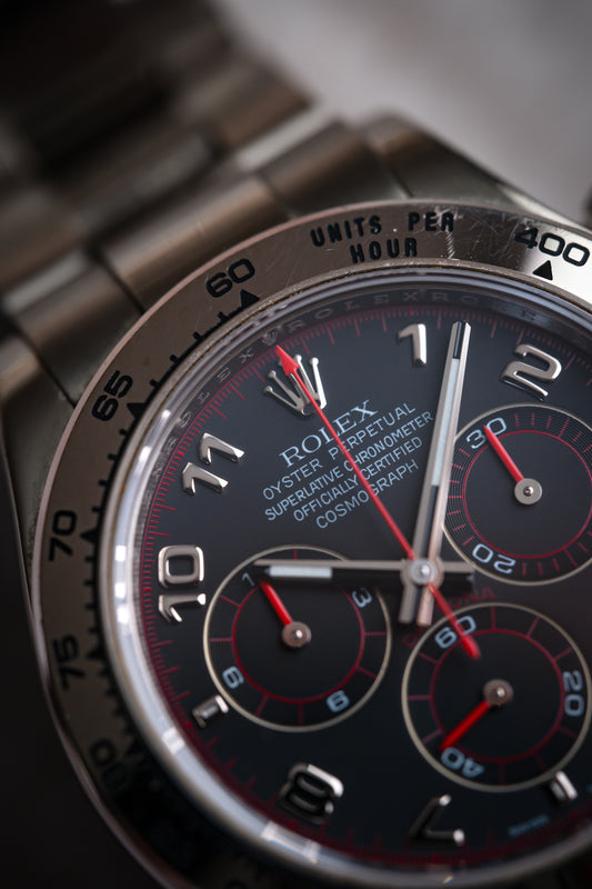 Rolex Daytona White Gold Oyster Bracelet Black Dial 116509