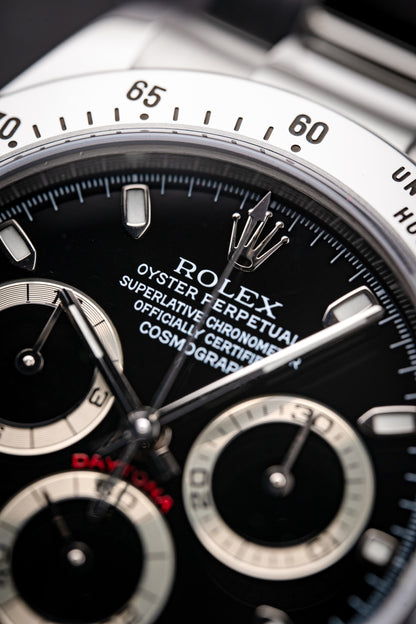 Rolex Daytona Stainless Steel Black Dial 116520