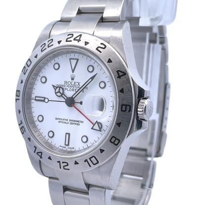 Rolex Explorer II 40mm Stainless Steel White Dial 16570