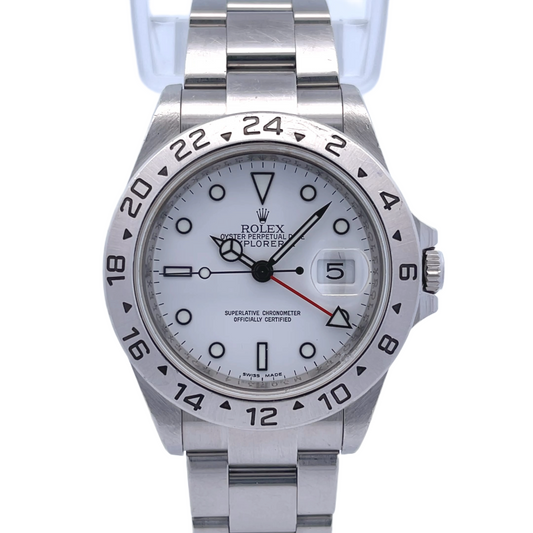 Rolex Explorer II 40mm Stainless Steel White Dial 16570