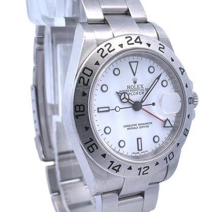 Rolex Explorer II 40mm Stainless Steel White Dial 16570