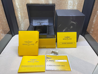 Breitling Super Avenger Chronograph 48MM Stainless Steel Automatic Black Dial Bracelet A1337011/B9