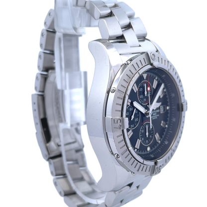 Breitling Super Avenger Chronograph 48MM Stainless Steel Automatic Black Dial Bracelet A1337011/B9