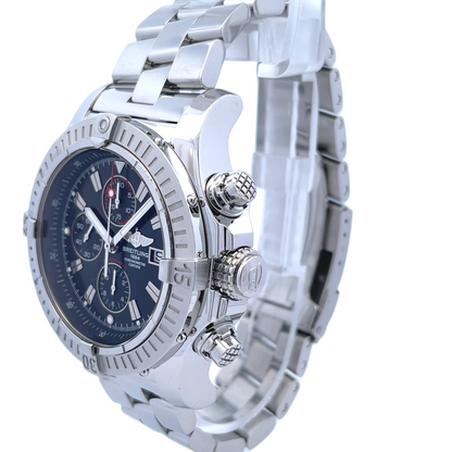 Breitling Super Avenger Chronograph 48MM Stainless Steel Automatic Black Dial Bracelet A1337011/B9