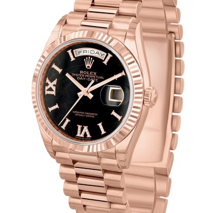 Rolex Day Date President 36mm Eisenkiesel Diamond Roman 128235