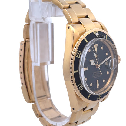 Rolex Submariner 1680 Black Nipple Dial 18K Yellow Gold