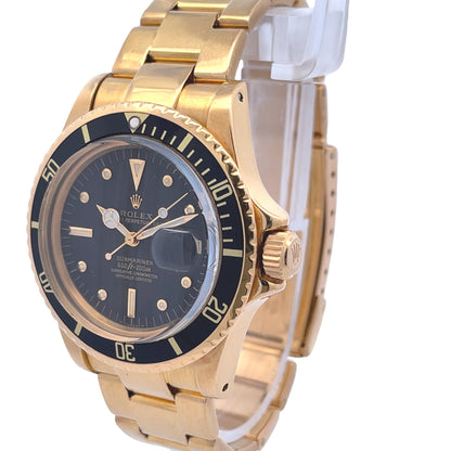 Rolex Submariner 1680 Black Nipple Dial 18K Yellow Gold