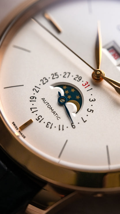 Girard Perregaux Full Calendar 1966 Rose Gold Watch 49535-52-151-BK6A