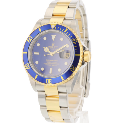 Rolex Submariner Classic 40mm Yellow Gold & Stainless Steel Blue Dial 16613