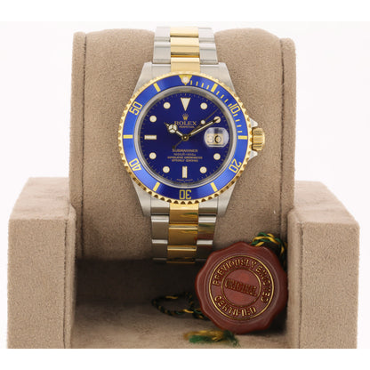 Rolex Submariner Classic 40mm Yellow Gold & Stainless Steel Blue Dial 16613