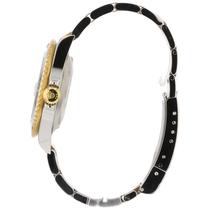 Rolex Submariner Steel and Yellow Gold Champagne Serti Diamond Dial 16613