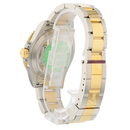 Rolex Submariner Steel and Yellow Gold Champagne Serti Diamond Dial 16613