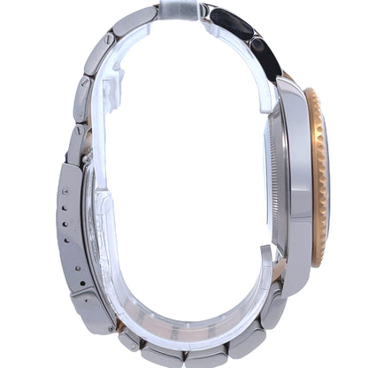 Rolex Submariner Steel and Yellow Gold Champagne Serti Diamond Dial 16613