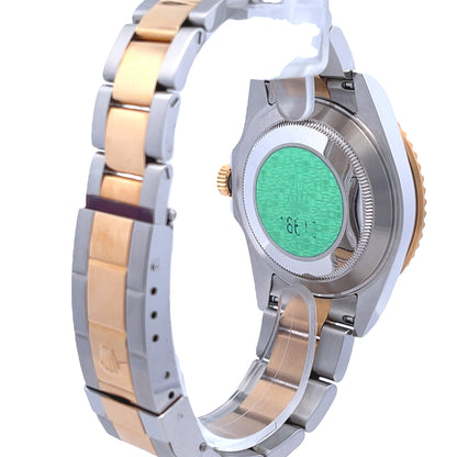 Rolex Submariner Steel and Yellow Gold Champagne Serti Diamond Dial 16613