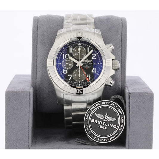 Breitling Avenger GMT 45mm Stainless Steel Black Dial A24315101B1A1