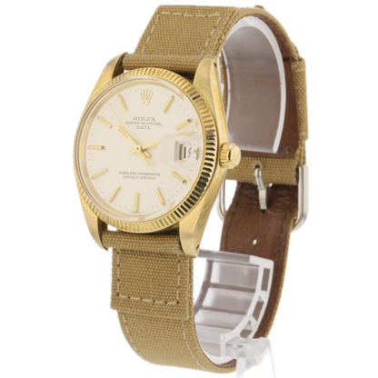 Rolex Date 34mm Yellow Gold Vintage 1503