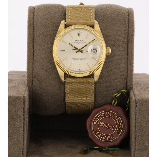 Rolex Date 34mm Yellow Gold Vintage 1503