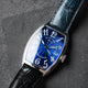 Franck Muller Tonneau Platinum Case Blue Guilloche Dial 5850SC