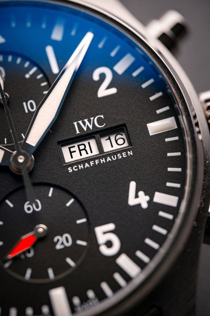 IWC Pilot Chronograph 43mm Stainless Steel Black Dial IW378002