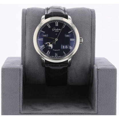 Glashutte Original Senator Perpetual 42mm Stainless Steel Blue Dial 100-02-07-12-30