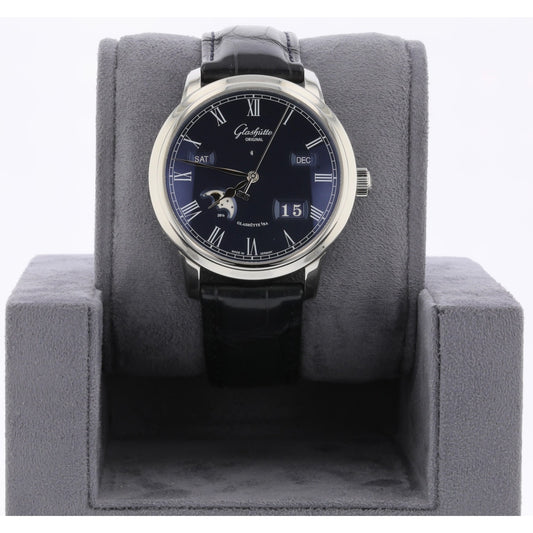 Glashutte Original Senator Perpetual 42mm Stainless Steel Blue Dial 100-02-07-12-30